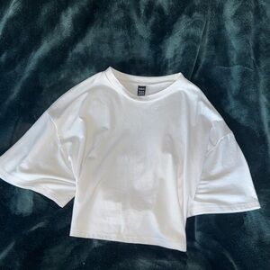 White Cropped T-Shirt